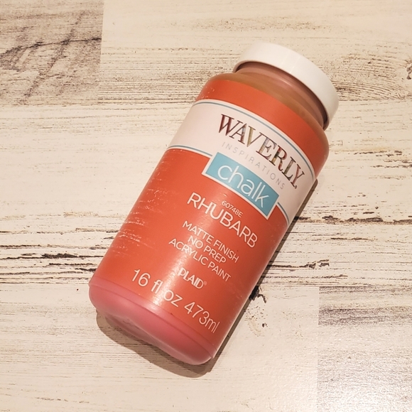 New WAVERLY Matte Finish No Prep Acrylic Chalk Paint 16 oz. RHUBARB - Picture 4 of 7